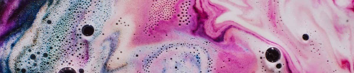 Pink swirl bubbles abstract