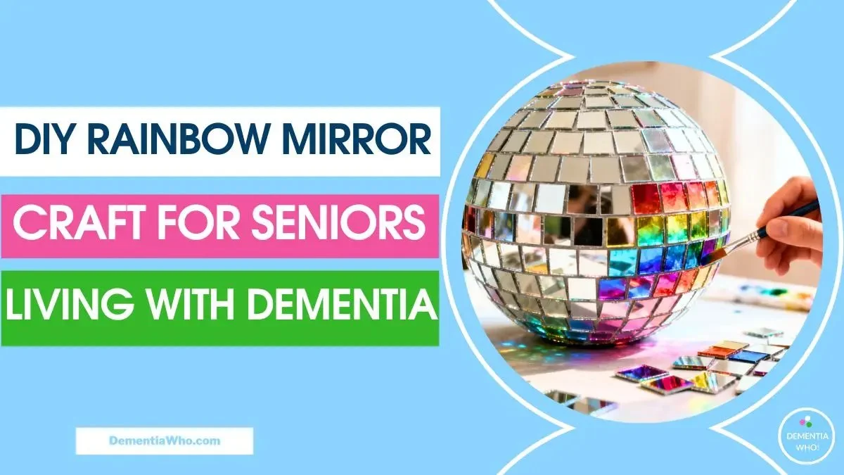 DIY rainbow mirror ball craft tutorial from Timm Sevitz on Instagram